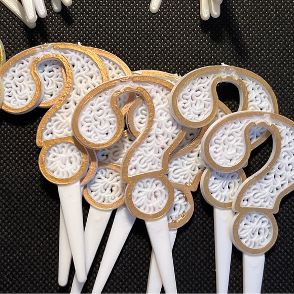 VINTAGE Lot of 79 Bakery Crafts Cake Topper Plastic Numbers Birthday Cupcakes. - Picture 7 of 17